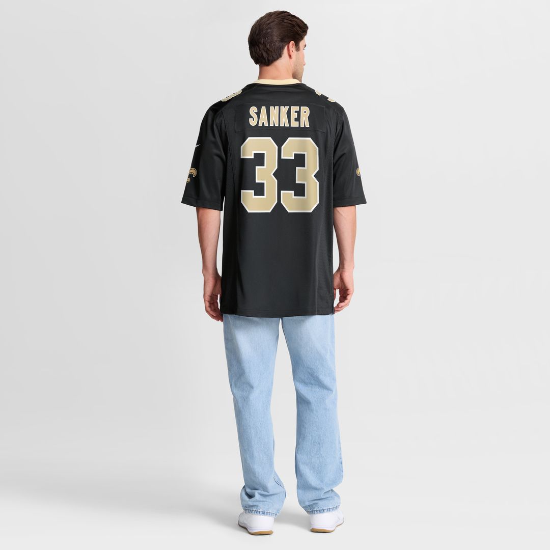 Jonas Sanker New Orleans Saints Nike Team Game Jersey - Black