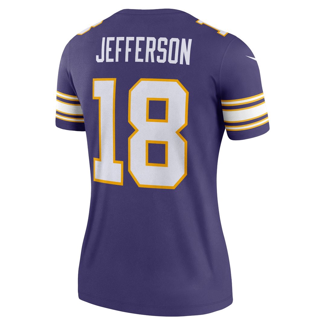 Justin Jefferson Minnesota Vikings Nike Women's Alternate Legend Player Performance Top - White