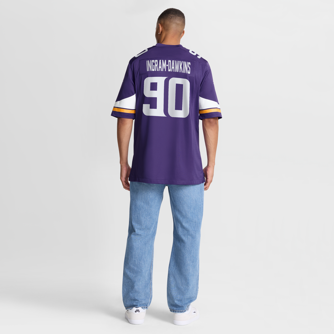 Tyrion Ingram-Dawkins Minnesota Vikings Nike Team Game Jersey - Purple