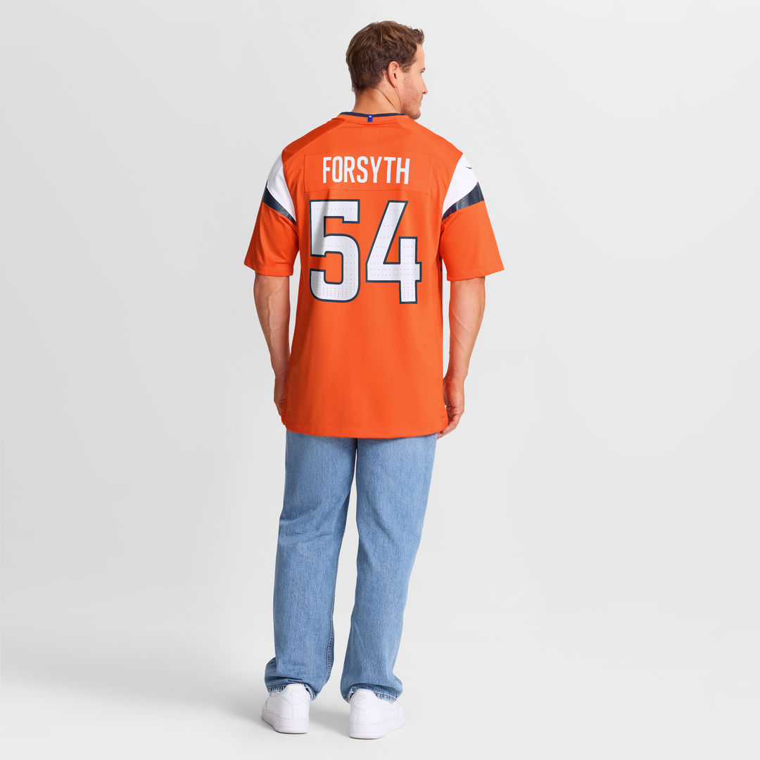 Alex Forsyth Denver Broncos Nike Team Game Jersey - Orange