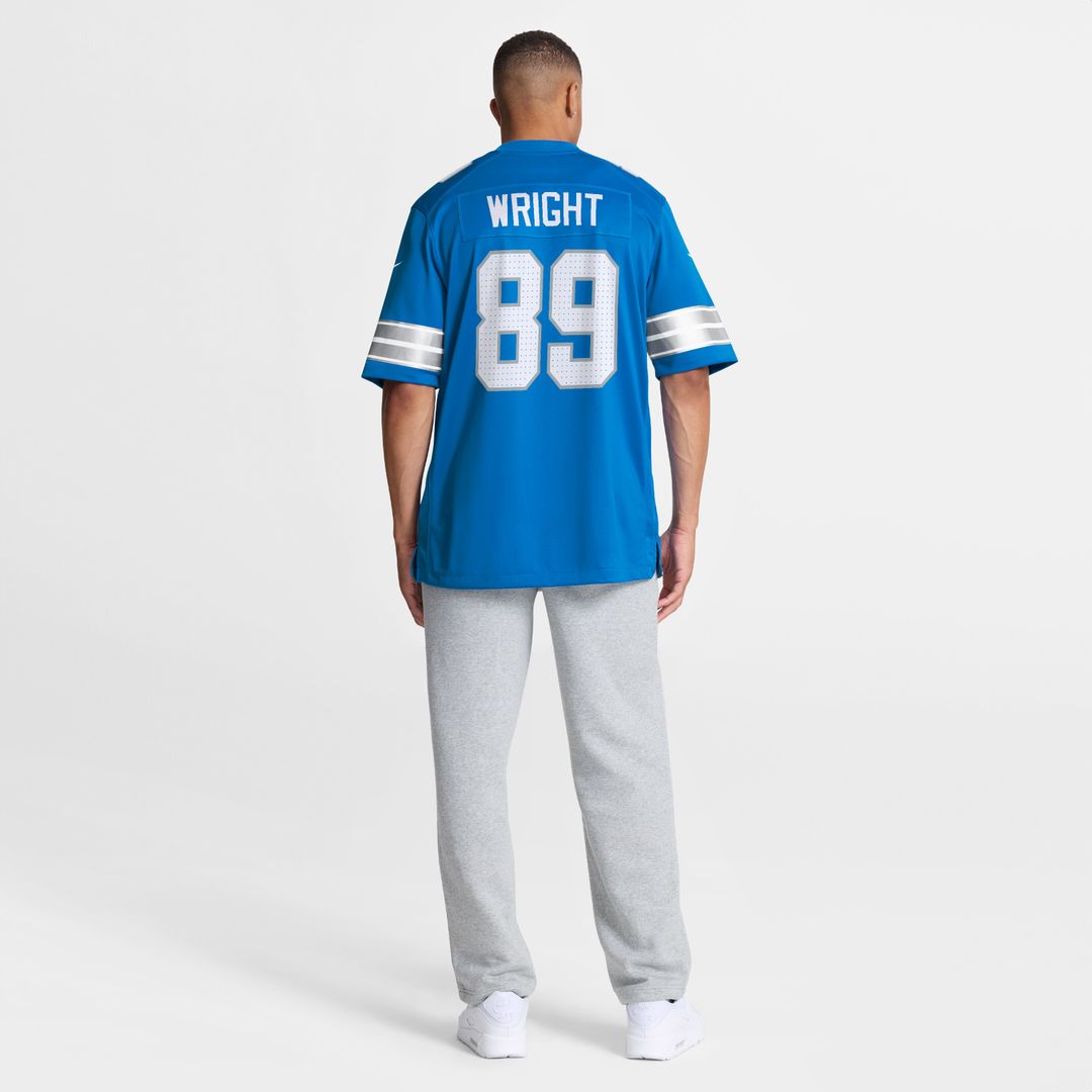 Brock Wright Detroit Lions Nike Team Game Jersey - Blue