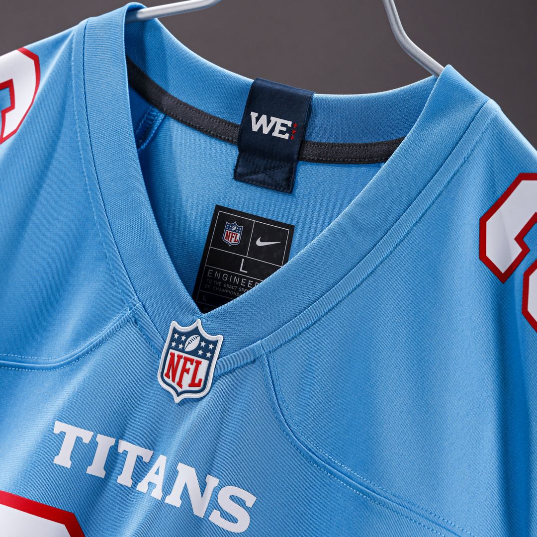Cameron Ward Tennessee Titans Nike Game Jersey - Light Blue