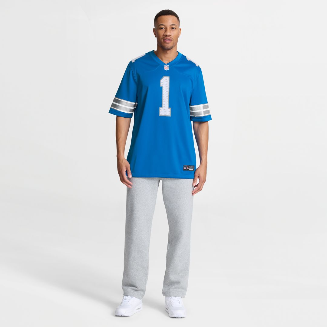 Number 1 Dad Detroit Lions Nike Game Jersey - Blue