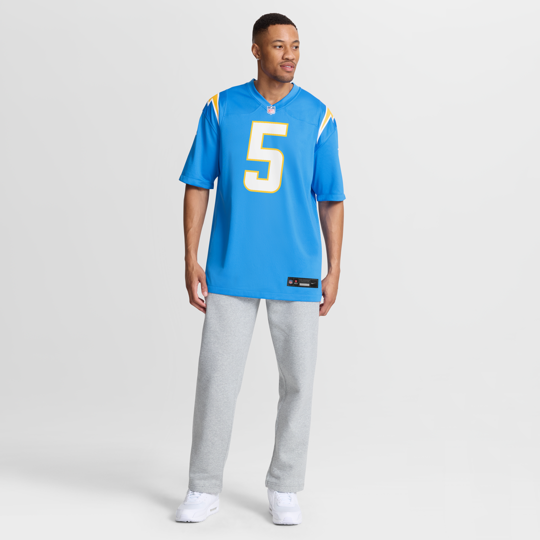 Trey Lance Los Angeles Chargers Nike Team Game Jersey -  Powder Blue
