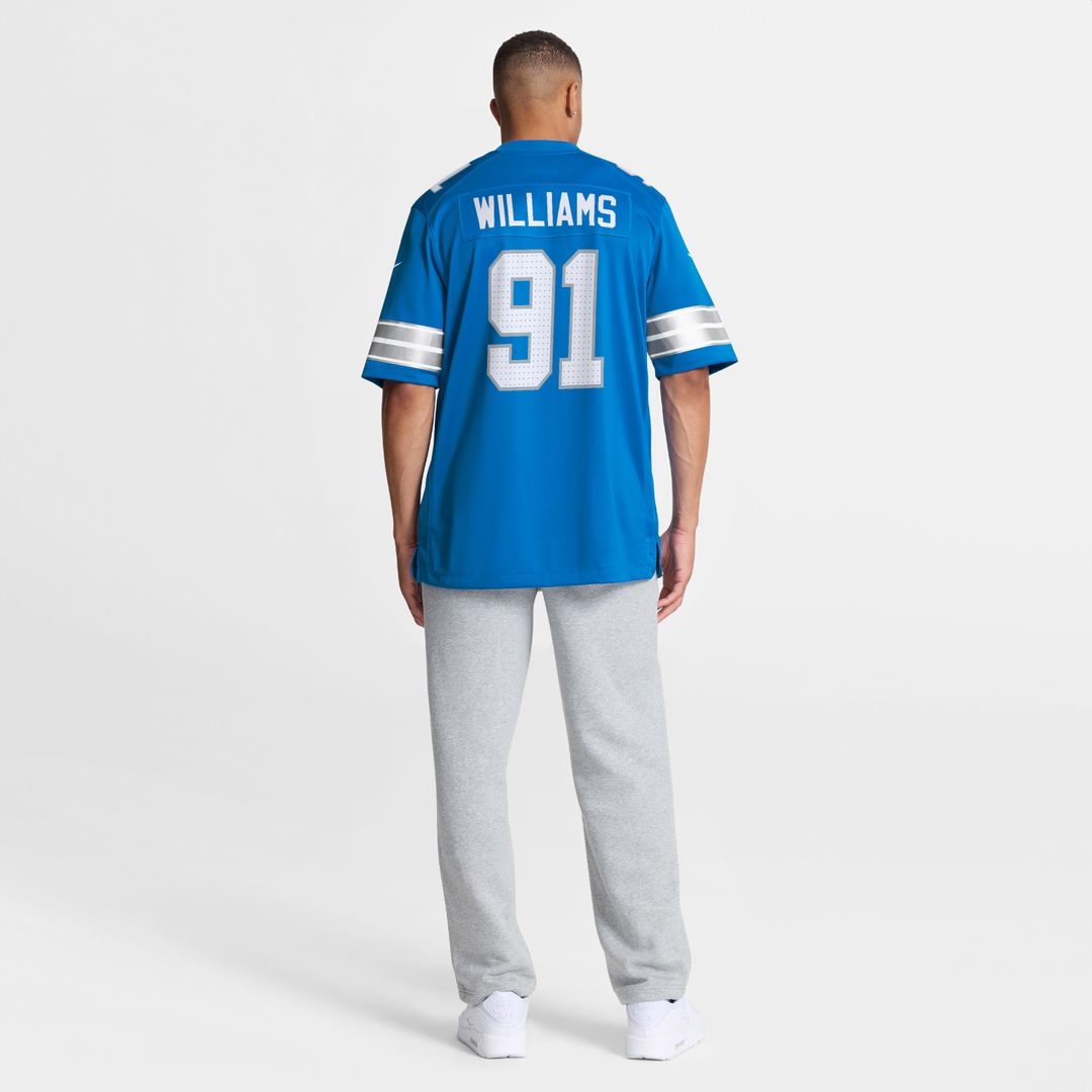 Tyleik Williams Detroit Lions Nike Team Game Jersey -  Blue