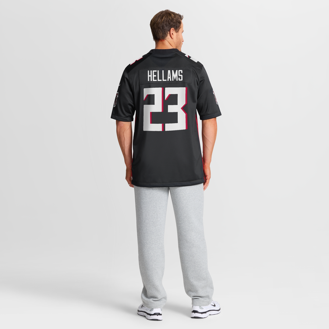 DeMarcco Hellams Atlanta Falcons Nike Team Game Jersey -  Black