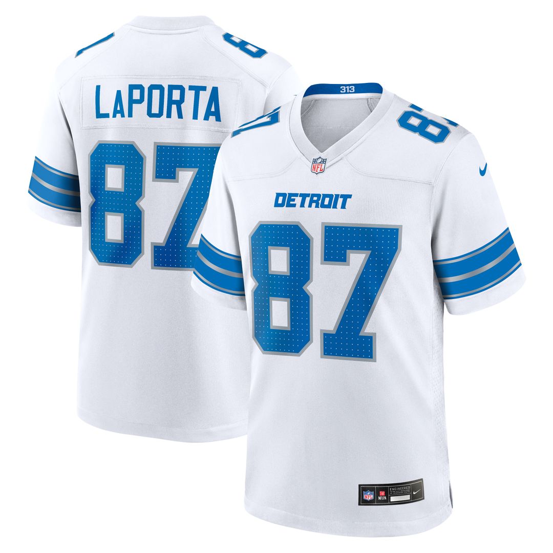 Sam LaPorta Detroit Lions Nike Game Jersey - Blue