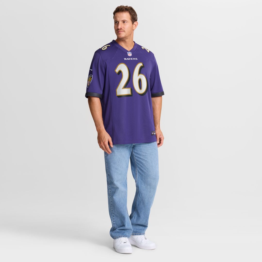 Rasheen Ali Baltimore Ravens Nike Team Game Jersey -  Purple