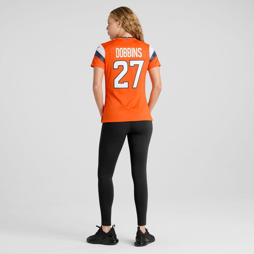 J.K. Dobbins Denver Broncos Nike Women's Team Game Jersey -  Orange