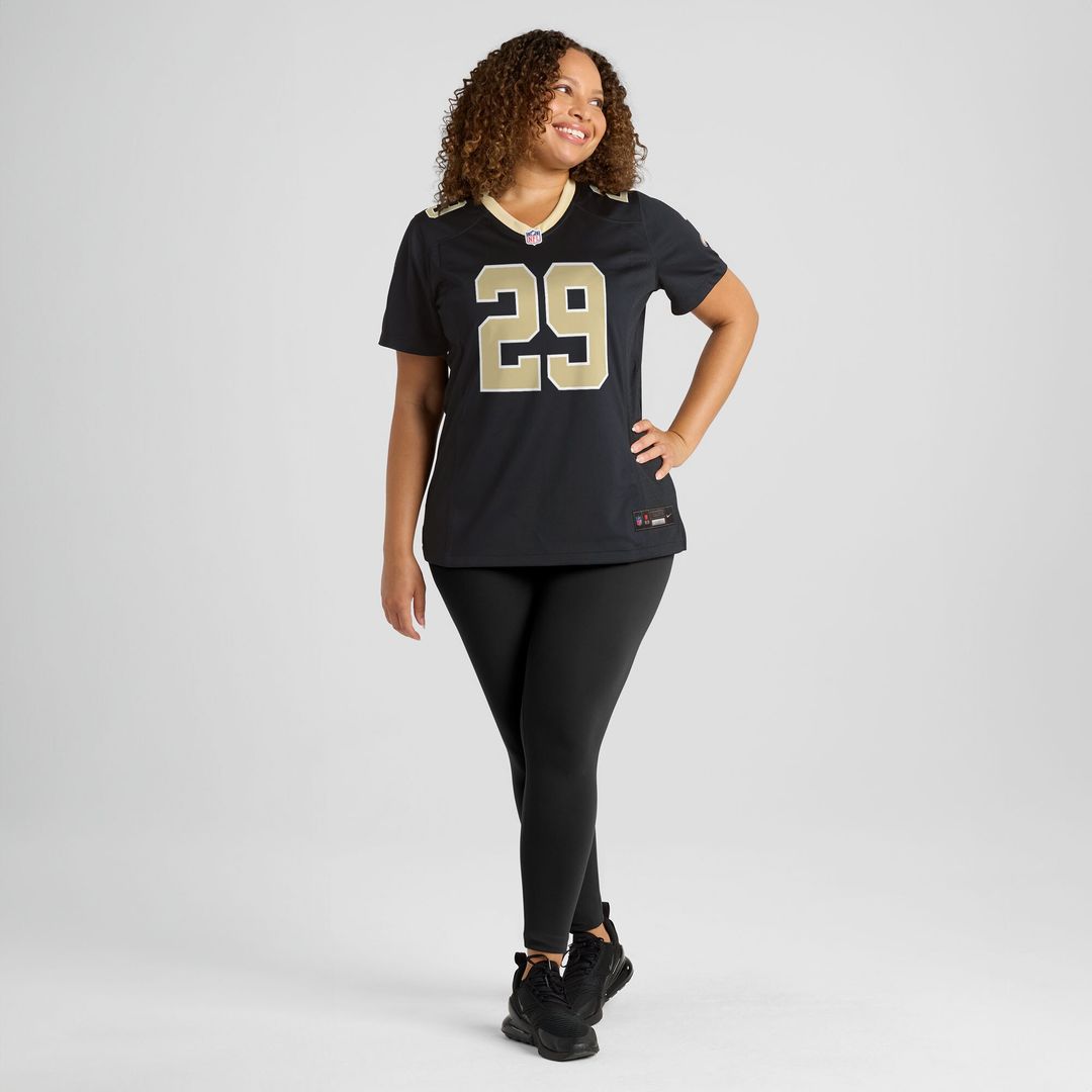 Quincy Riley New Orleans Saints Nike Women's Team Game Jersey -  Black