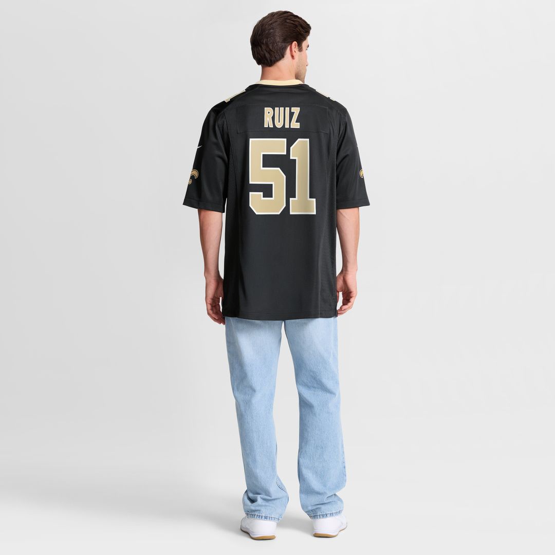 Cesar Ruiz New Orleans Saints Nike Game Jersey - Black