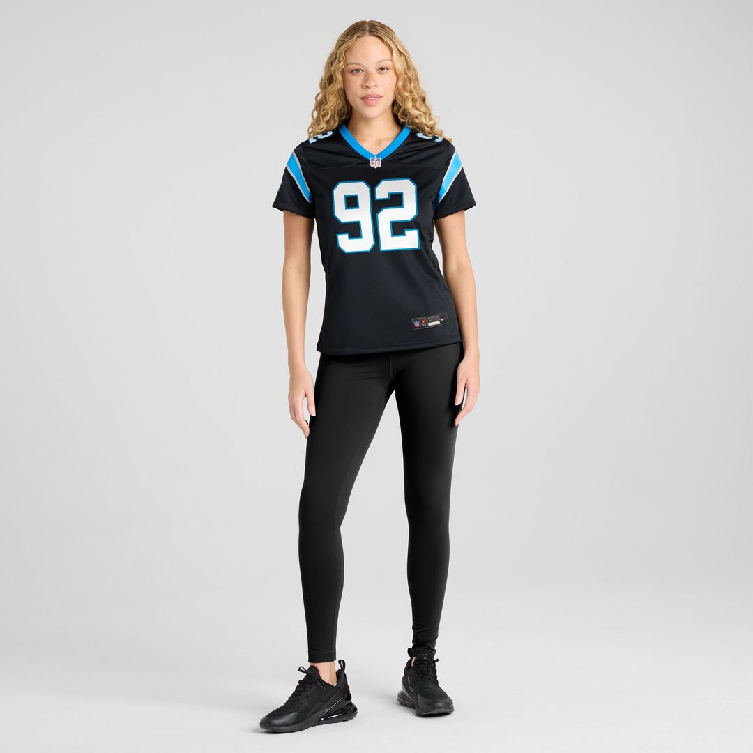 Cam Jackson Carolina Panthers Nike Women's Team Game Jersey -  Black