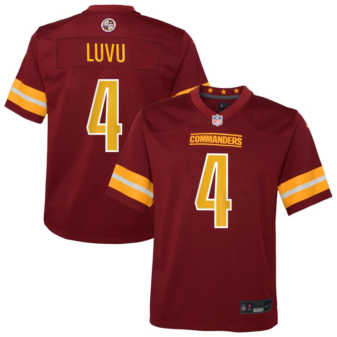 Frankie Luvu Washington Commanders Nike Youth Team Game Jersey - Burgundy