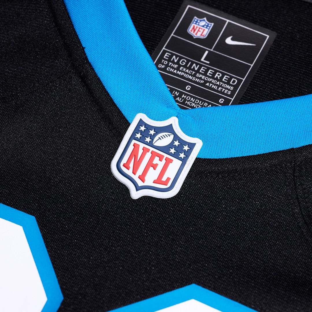 Cam Jackson Carolina Panthers Nike Team Game Jersey -  Black